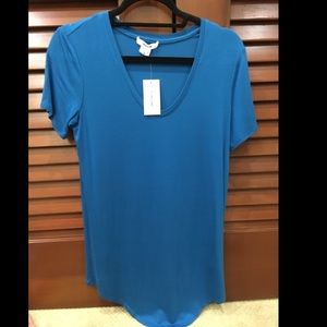 Helmut Lang Blue Baseball Hem Front Shirt Size S